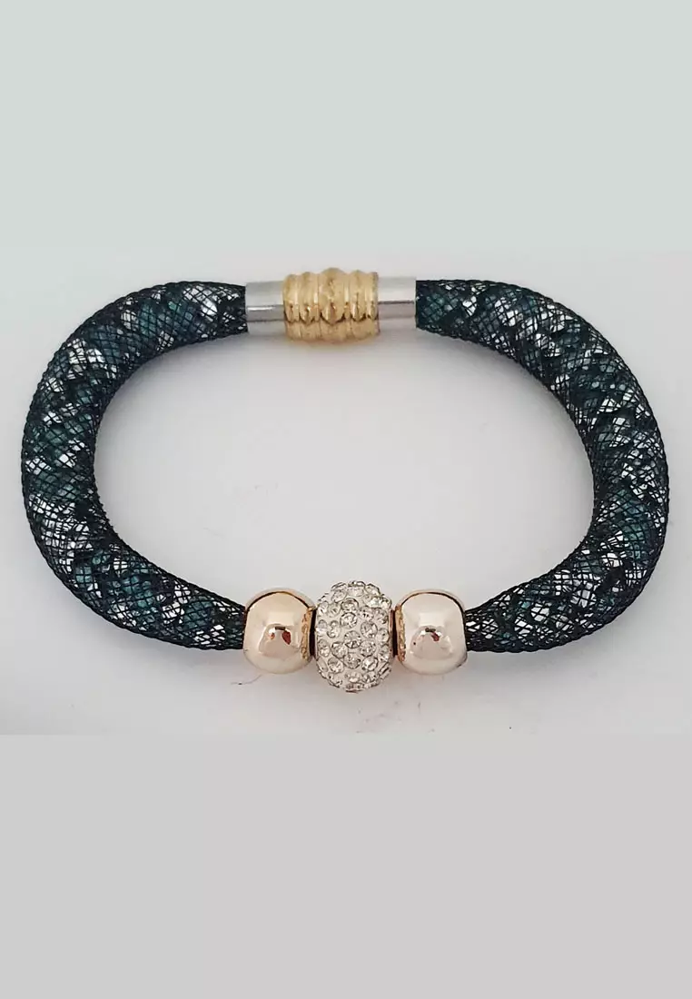 Crystal Ball Bracelet Gelang Wanita Kristal Blue