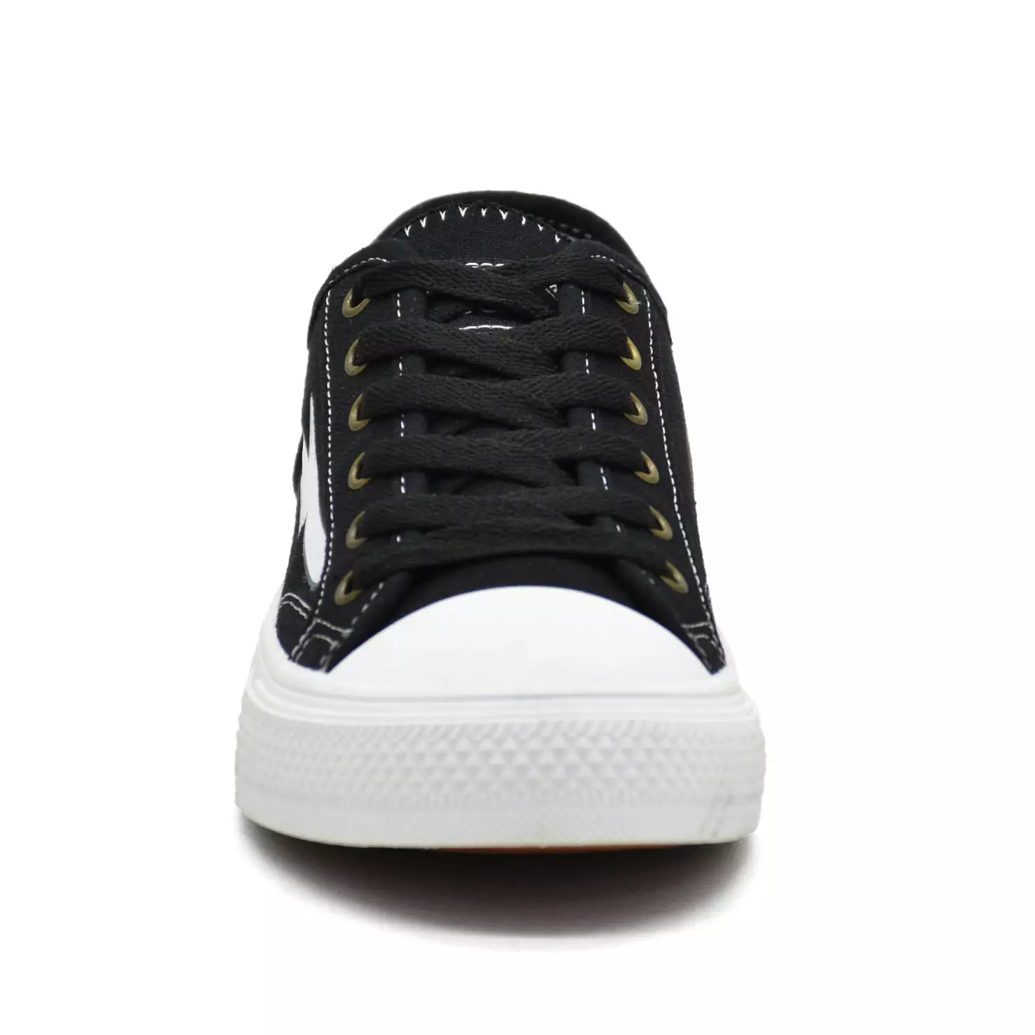 Carvil Sepatu Pria Gecko Low Black/White