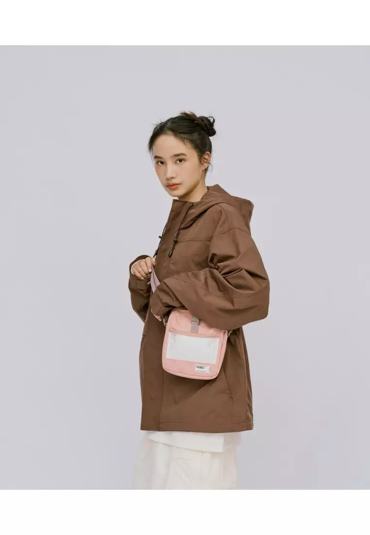 Plain-me 經典旅行小包 - 拼色特別版-粉色/白色