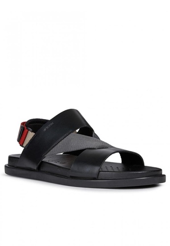 GEOX grey Taormina Men's Sandals EB1C0SH8852879GS_1