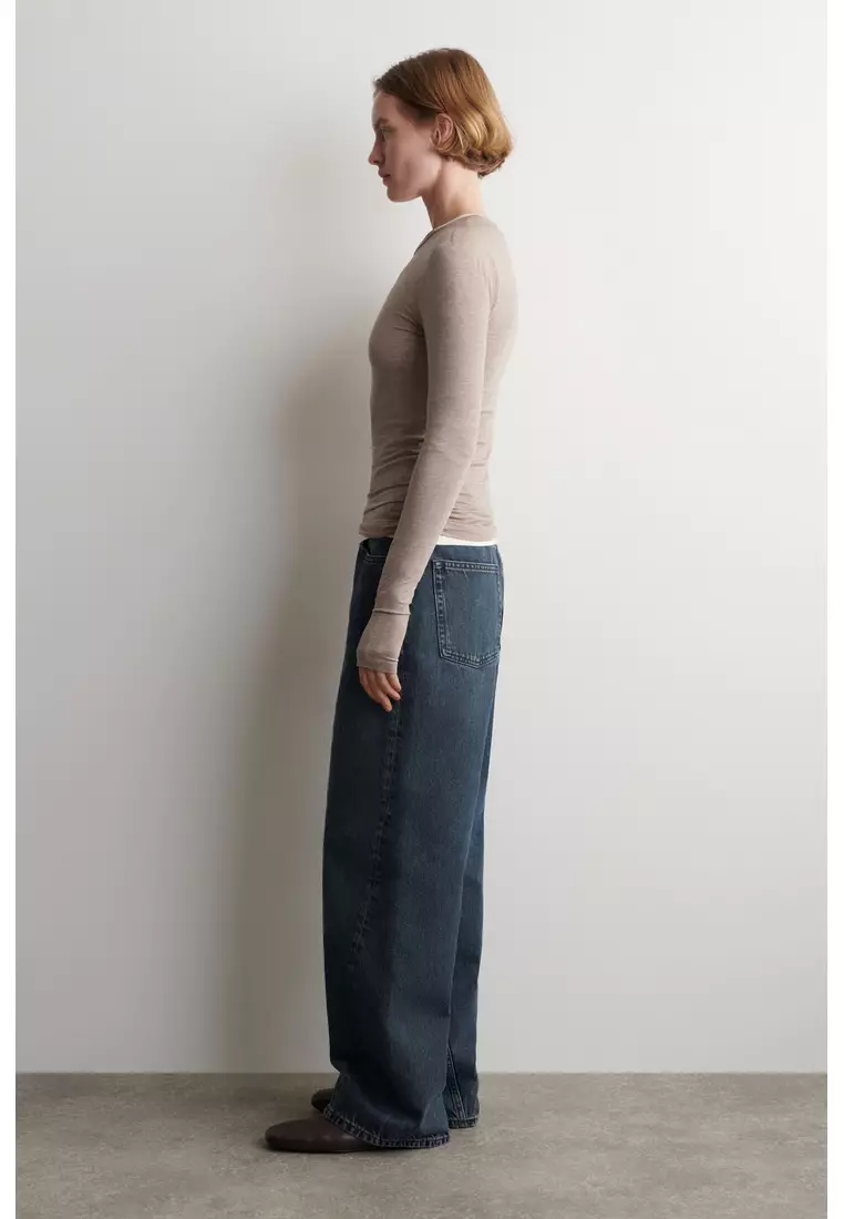 COTTON LONG-SLEEVED TOP