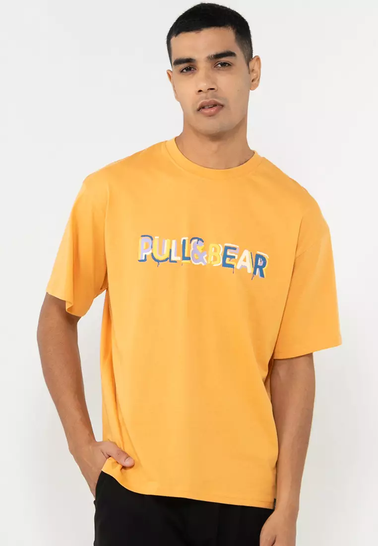 Pull & Bear Pull&Bear Logo T-shirt 2024 | Buy Pull & Bear Online ...