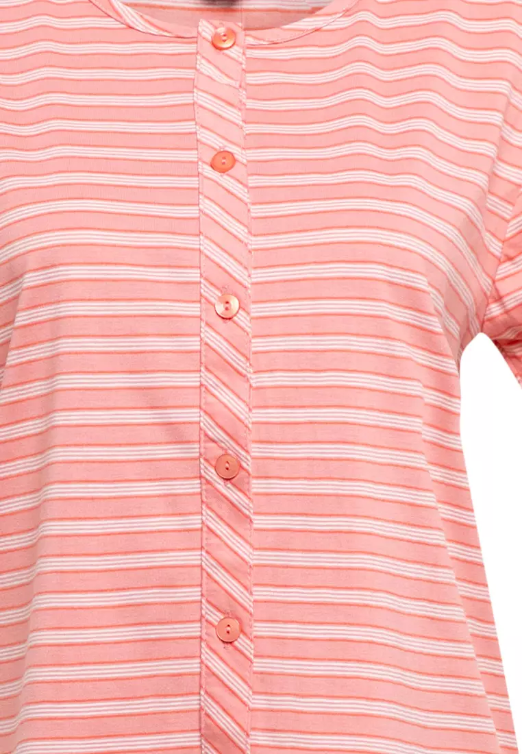 Pyjama Set  Short Sleeve Long Pants  Sleepwear