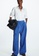 COS blue Wide-Leg Pleated Trousers 20C04AAE6E56FDGS_1