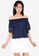 ZALORA BASICS navy Floral Embroidered Top 32F4CAA8FF780FGS_5