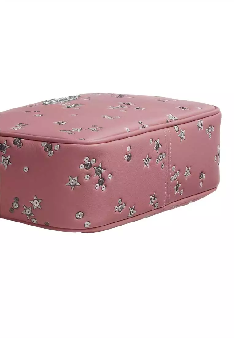 Mini Jamie Camera Bag With Star Print Silver/Dusty Pink Multi CCI73