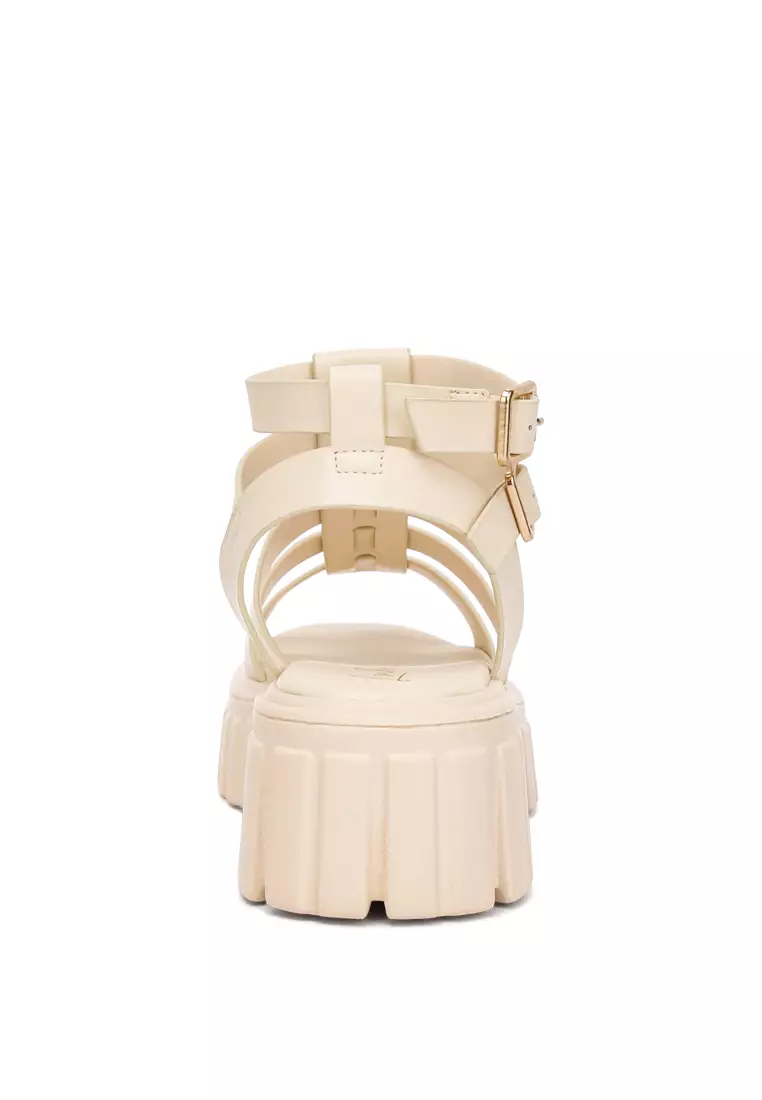 Gladiator Kulit Imitasi Daur Ulang Krem