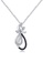 A-Excellence black Premium Elegant Black Silver Necklace 758D9AC71ACE68GS_1
