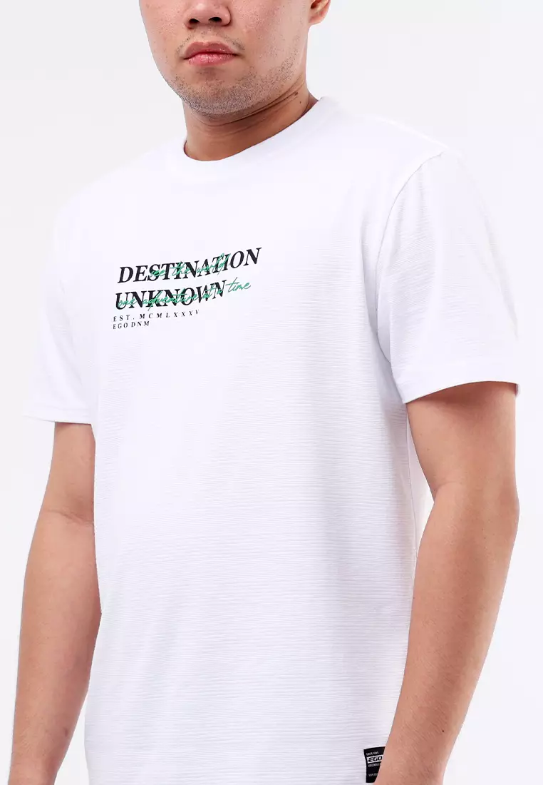 Round Neck Crazyline Short Sleeves T-Shirt