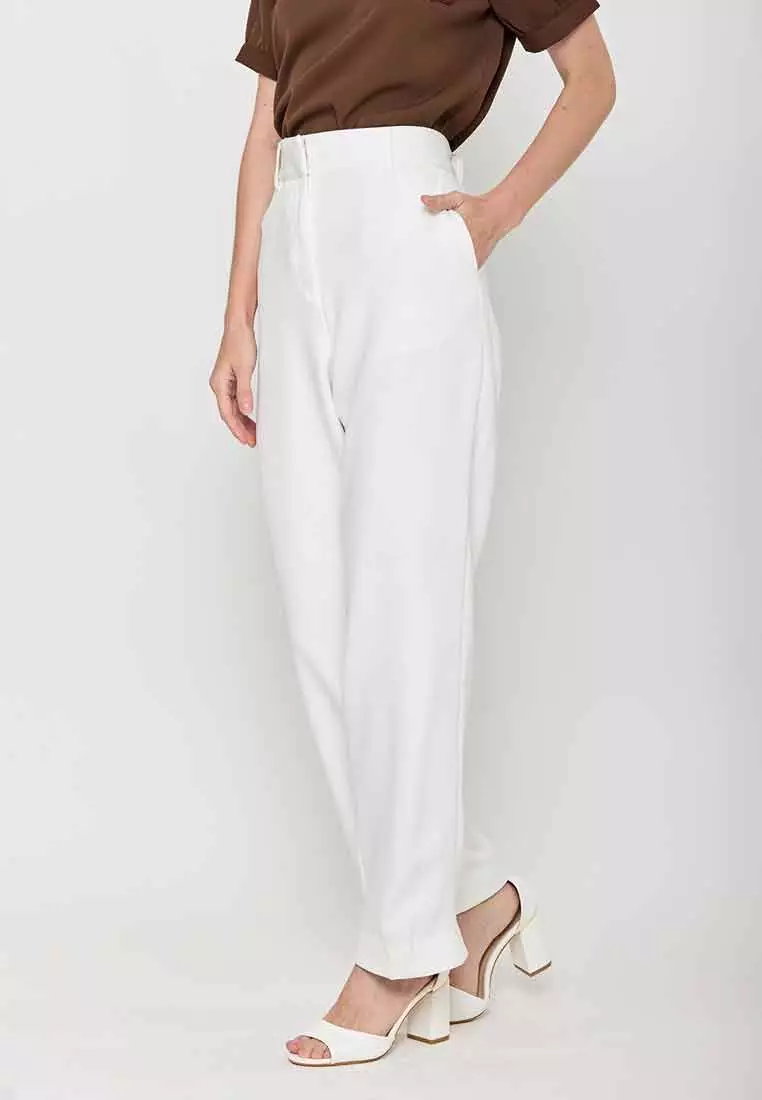Eliza Jane Relaxed Fit Pants with Belt Loop