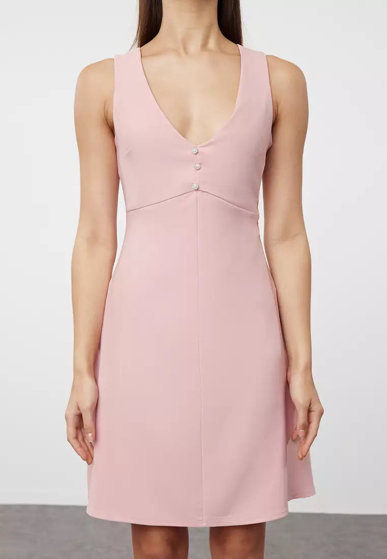 Button and Bow Dress