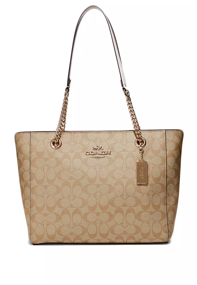 Ava chain tote on sale coach