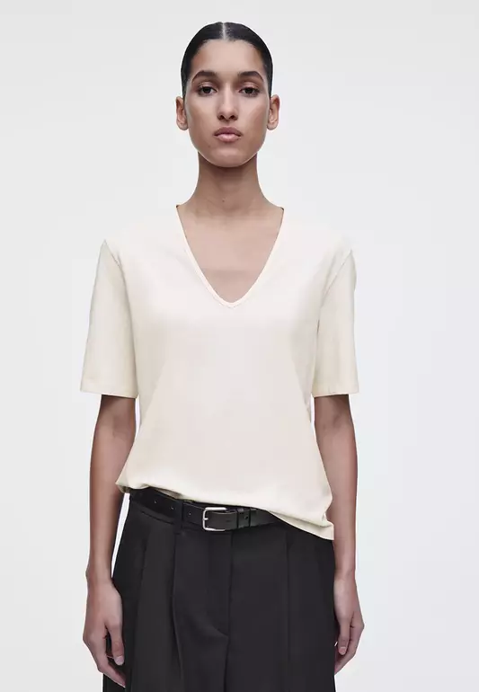 V-Neck Cotton T-Shirt