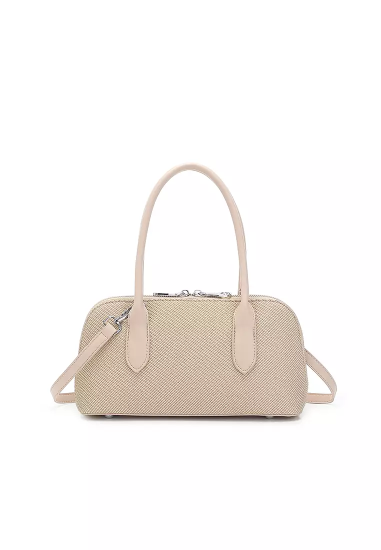 Women's Top Handle Bag / Sling Bag / Crossbody Bag - Khaki