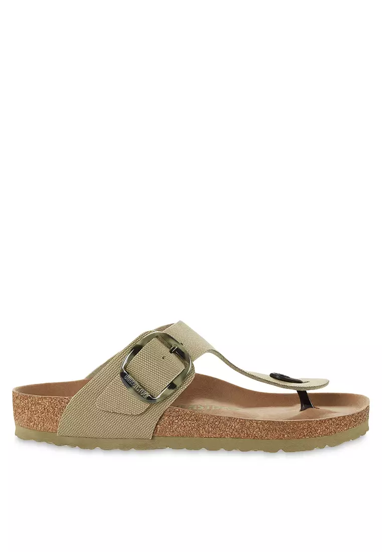 Discount on Birkenstock  shoes - SKU: Gizeh Big Buckle Vegan Canvas