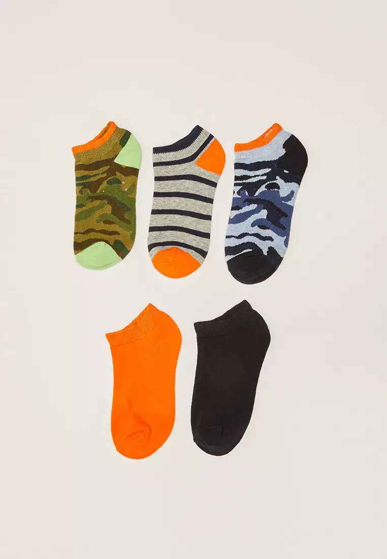 LC WAIKIKI 5 Pack Boy s Trainer Socks ZALORA