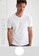 DeFacto white 2-Pack Regular Fit V Neck Basic Cotton T-Shirt 0F19AAAD580C11GS_1