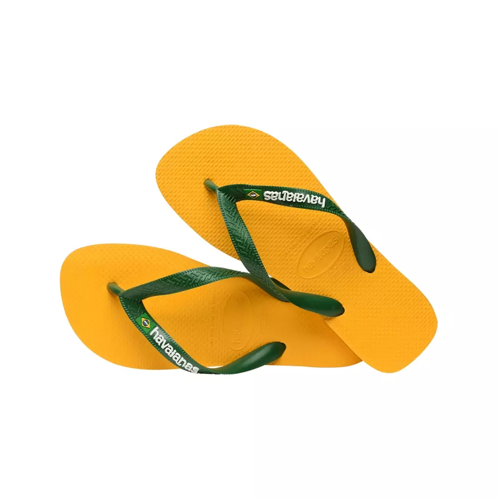 Havaianas 1740 Brasil Logo - Pop Yellow - Sandal Anak