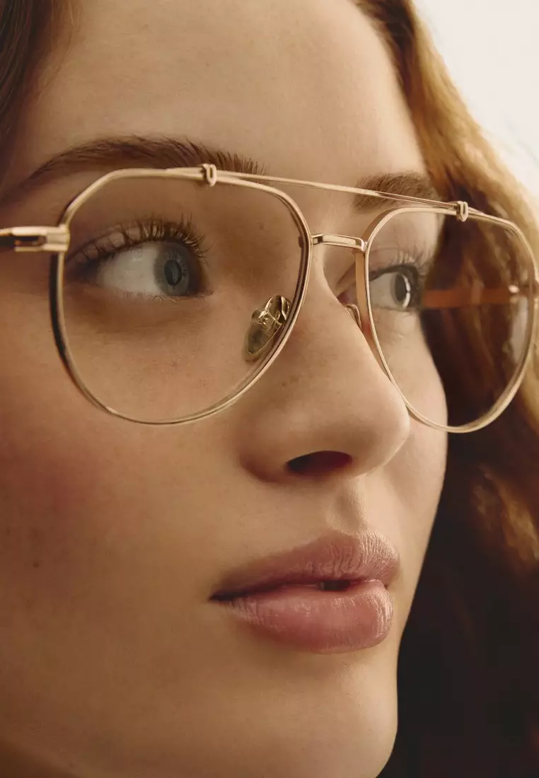 QUAY All Caps Optical Eyeglasses - Gold