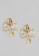 estele gold Estele 24 Kt Gold Plated American Diamond Dancing Pear Stud Earrings EF638AC31F255DGS_4