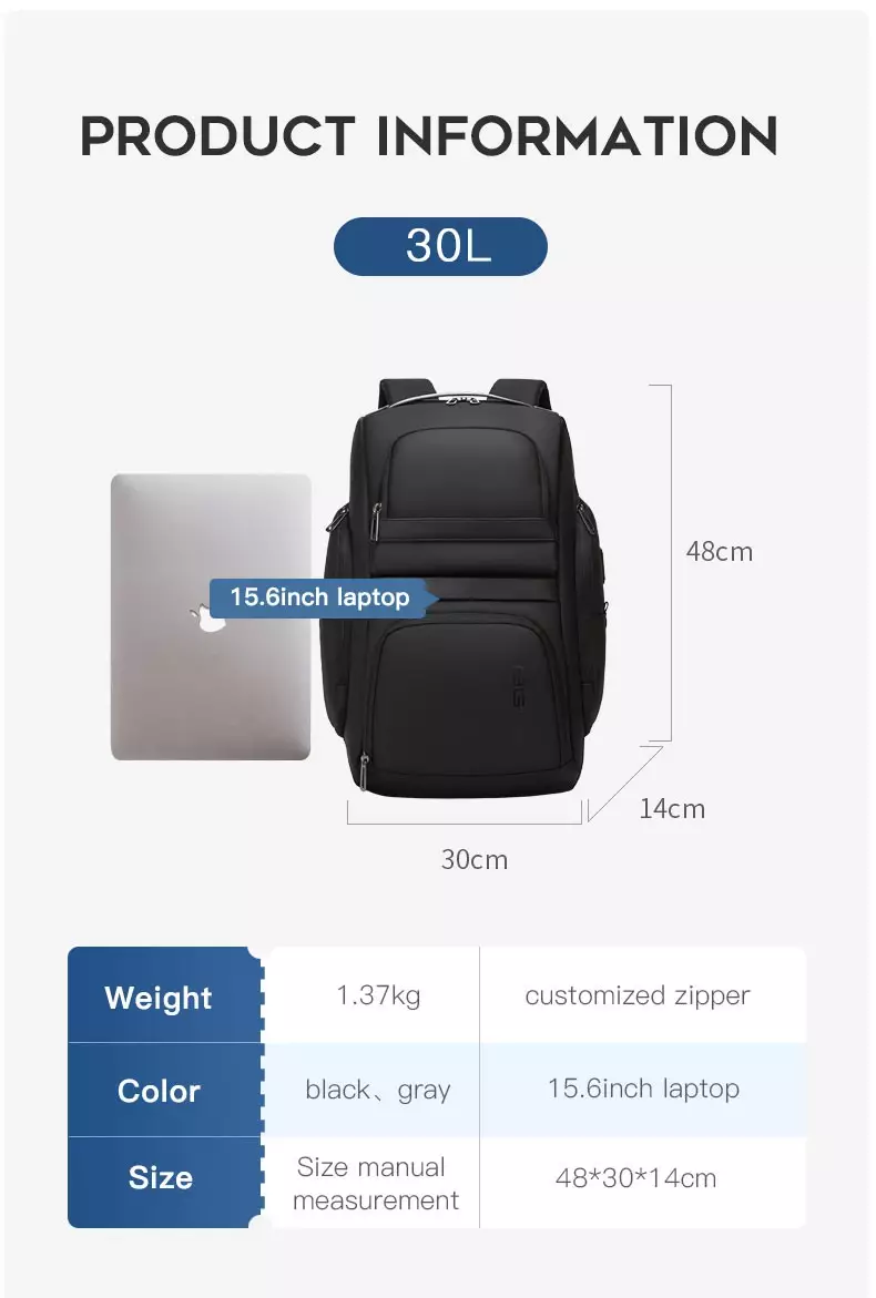 Bange Tas Ransel pria Laptop Kerja Backpack Pria USB 15.6 Inch BG7268