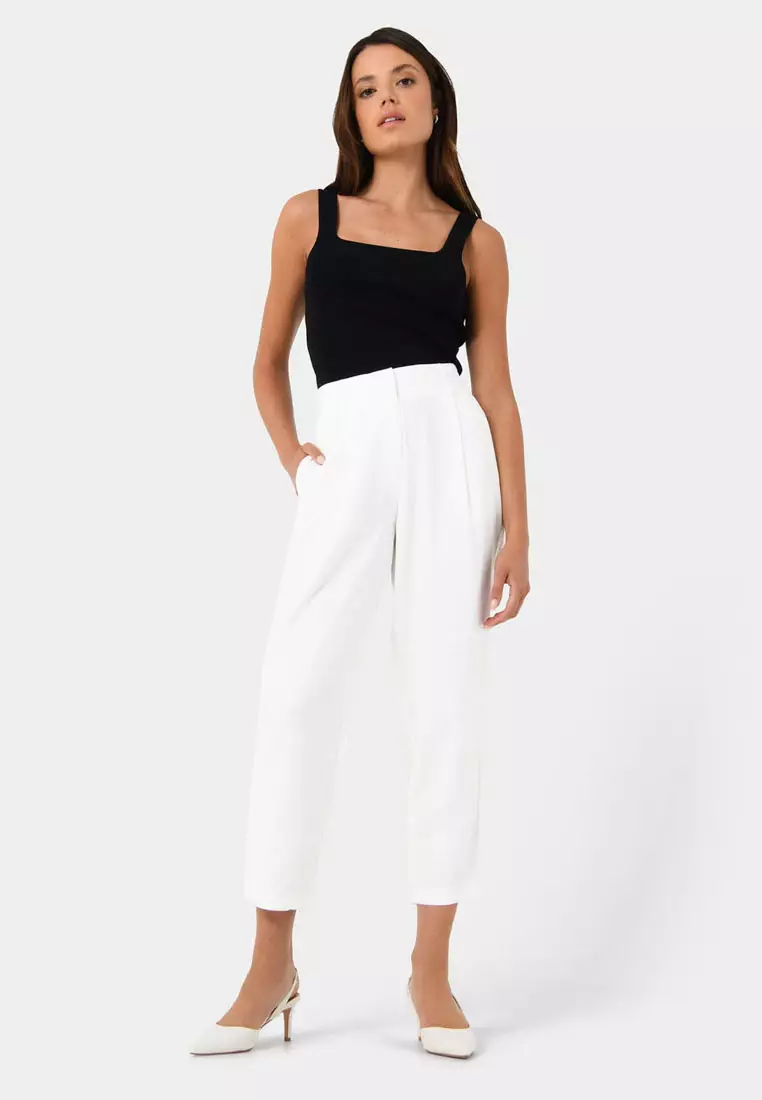 Indigo Tapered Elastic Waist Pant