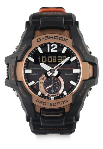 Jual G Shock Casio G Shock Jam Tangan Pria Black Brown Resin Gr B100 1a4dr Gravity Master Original Zalora Indonesia