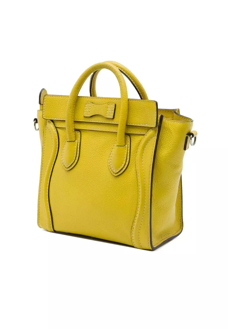 Pre-Loved Celine Nano Grained Calfskin Luggage Tote