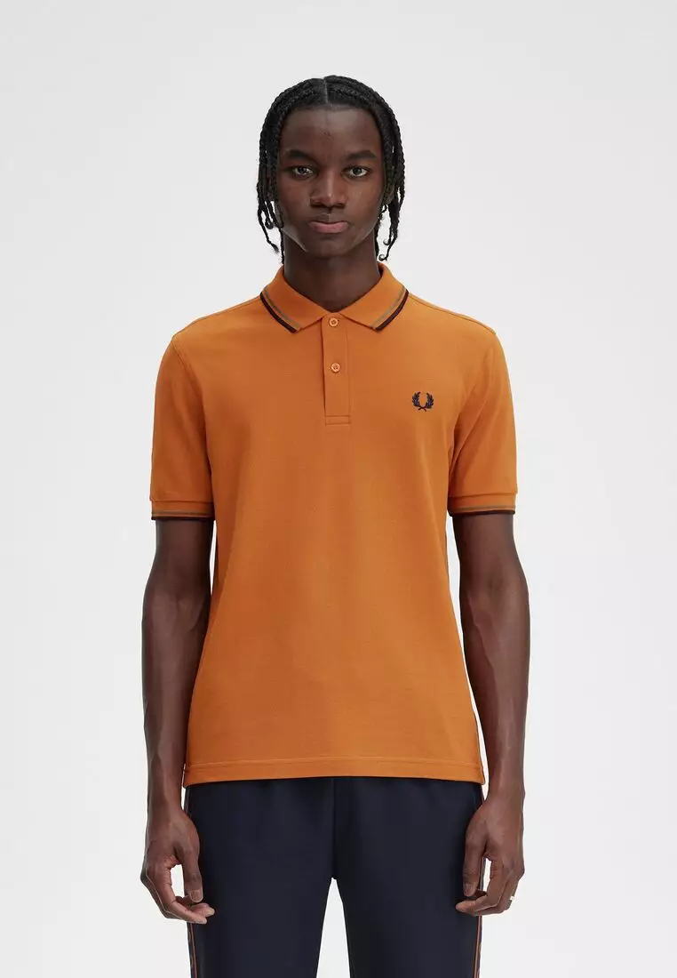 Fred perry navy short sleeve shirt store
