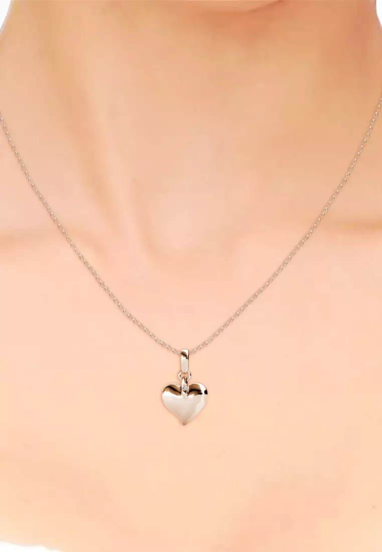 Peach Love Pendant RG - Kalung Crystal by Her Jewellery