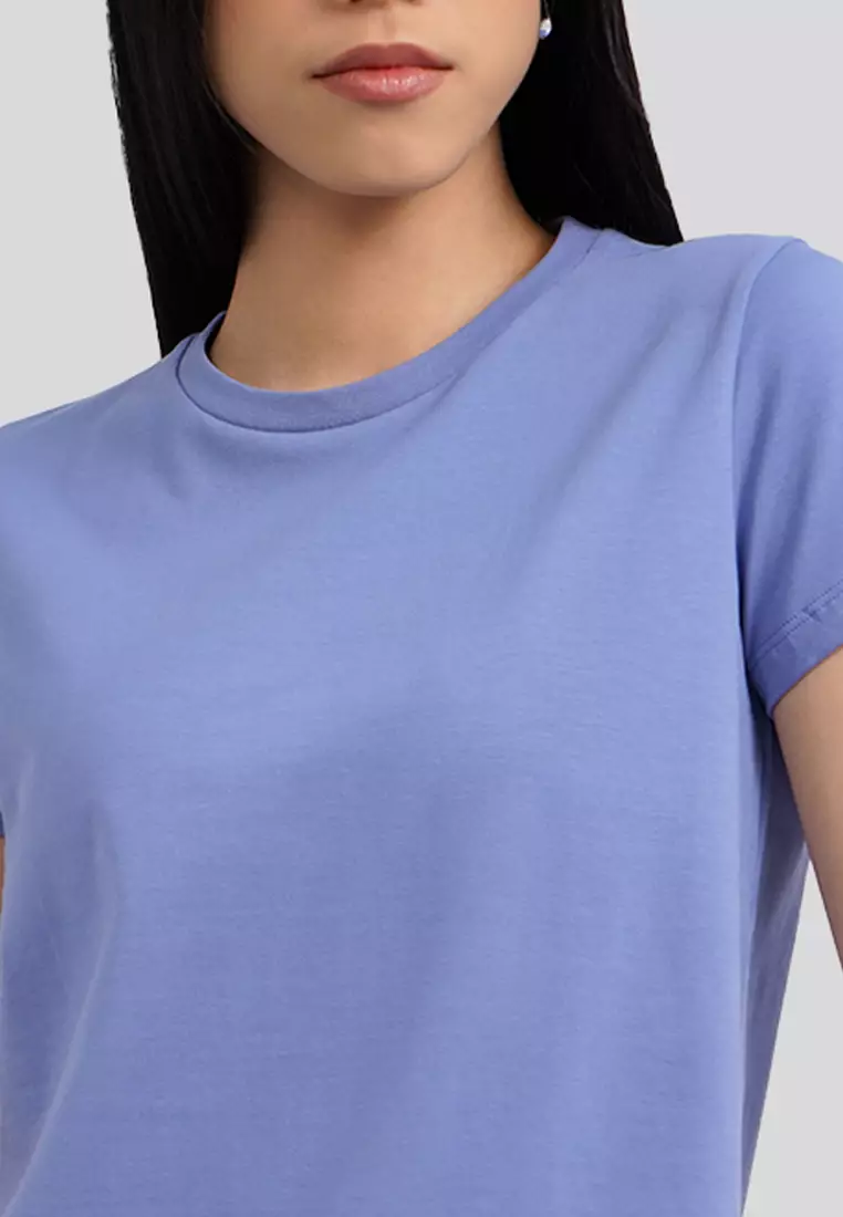 Basic Round Neck Cotton T-Shirt