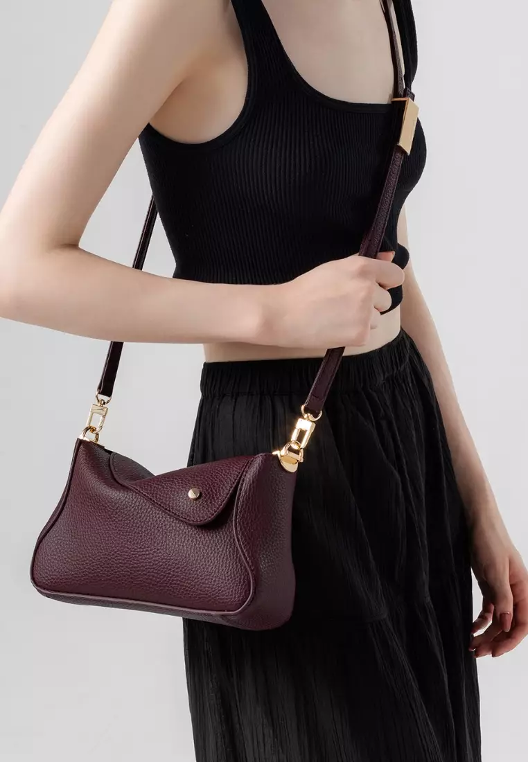 Nami Flap Bag Togo - Blood Red