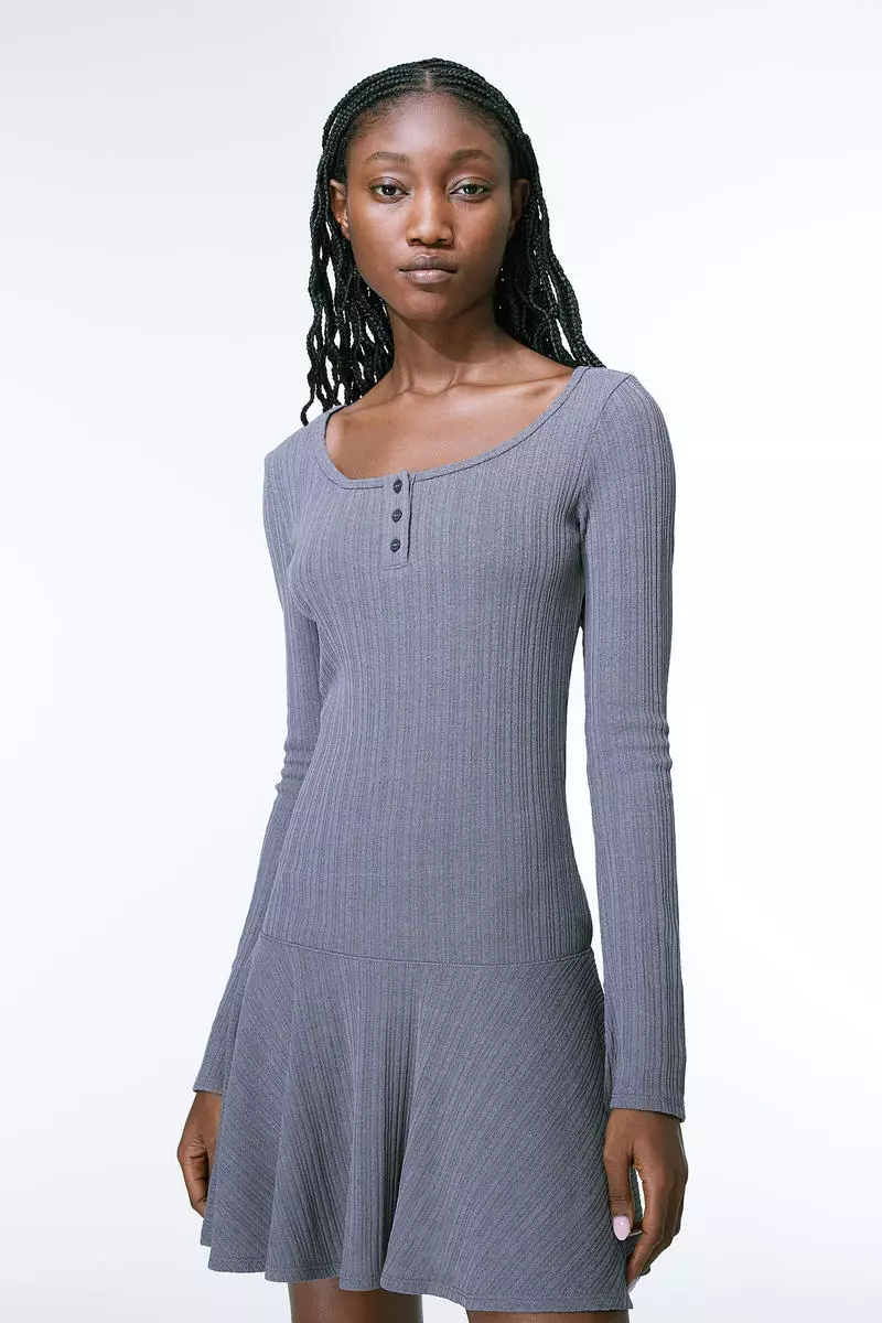 Ribbed jersey dress 2025
