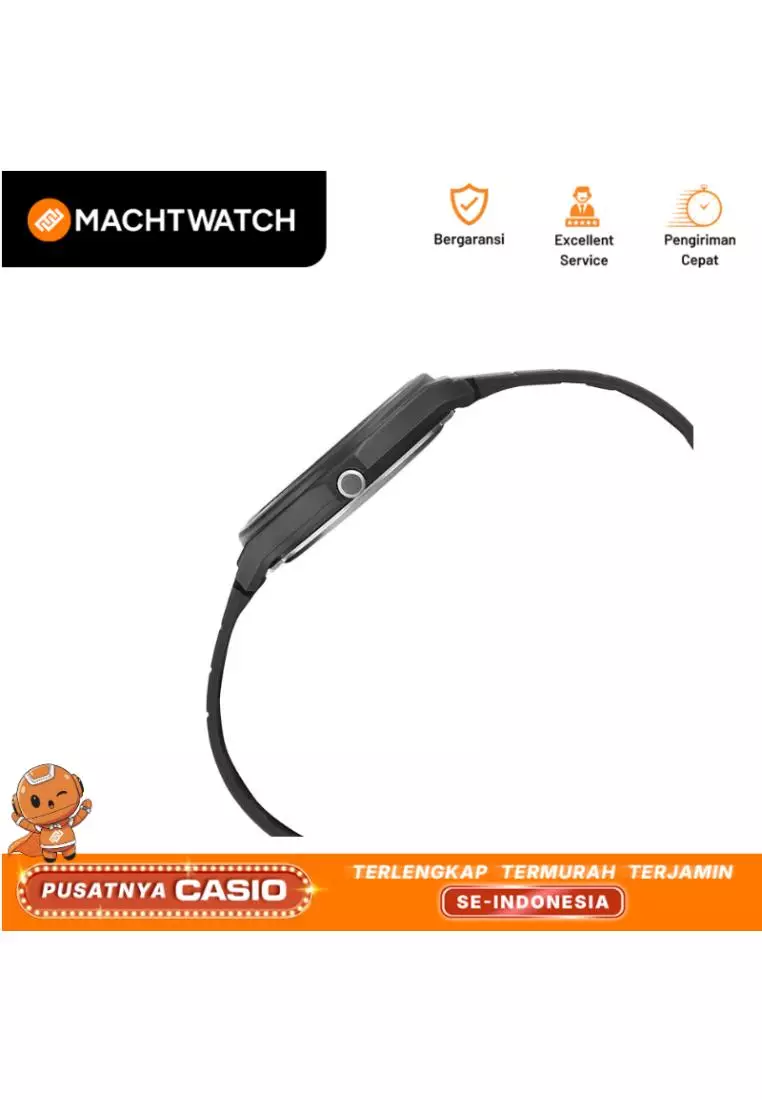 Jam Tangan Pria Analog Casio Standard MQ-24-1B3LDF MQ24 Classic Black Dial Black Resin Band