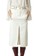 Chloe white Chloe Front And Back Slit Twill Biker Skirt in White 9FE7DAA7A02649GS_4