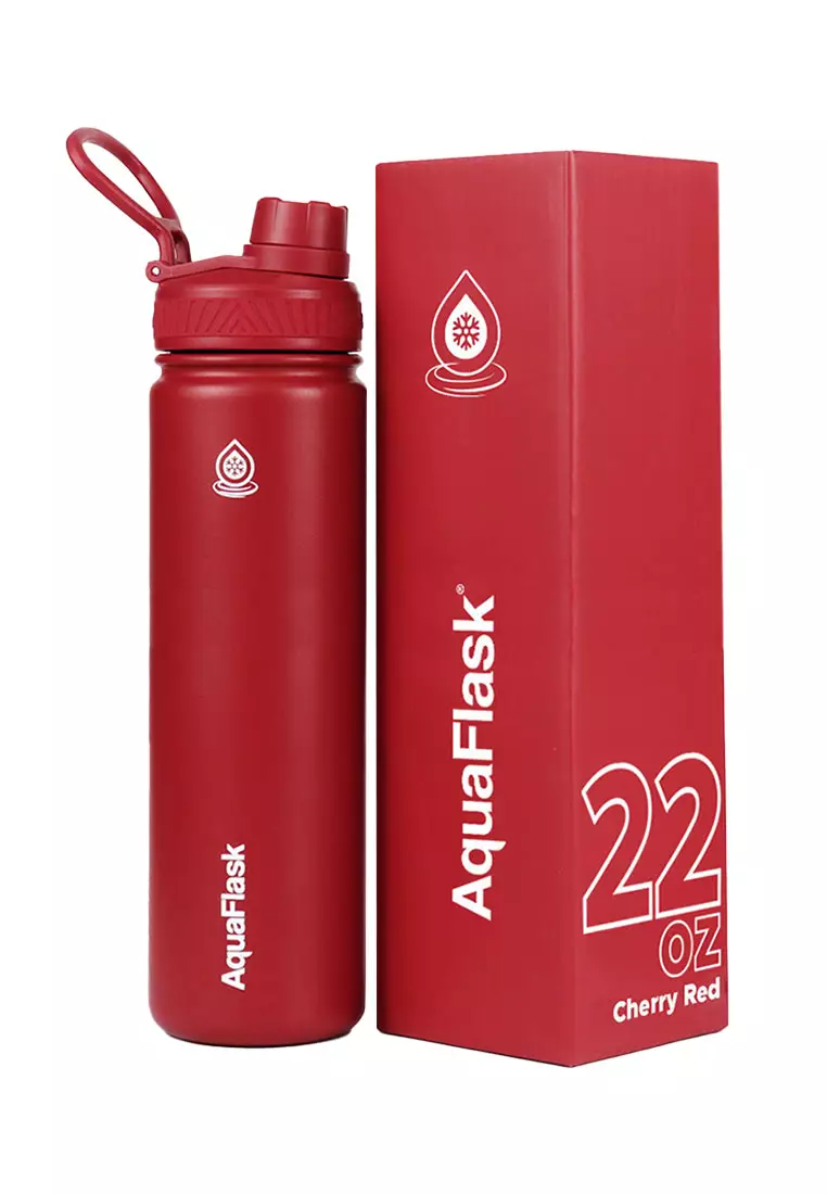 22oz Wide Mouth Water Bottle Cherry Red