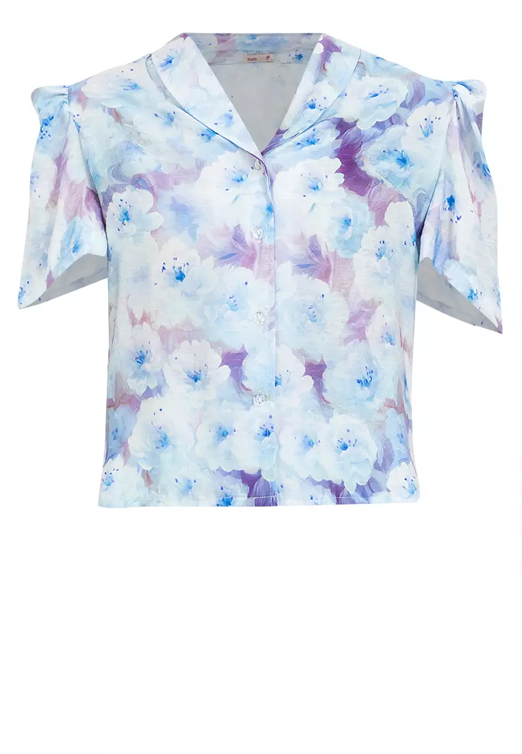 AEMIE Filipiniana Butterfly Sleeves Blouse