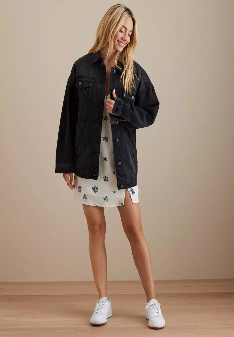 American eagle new arrivals oversized denim jacket