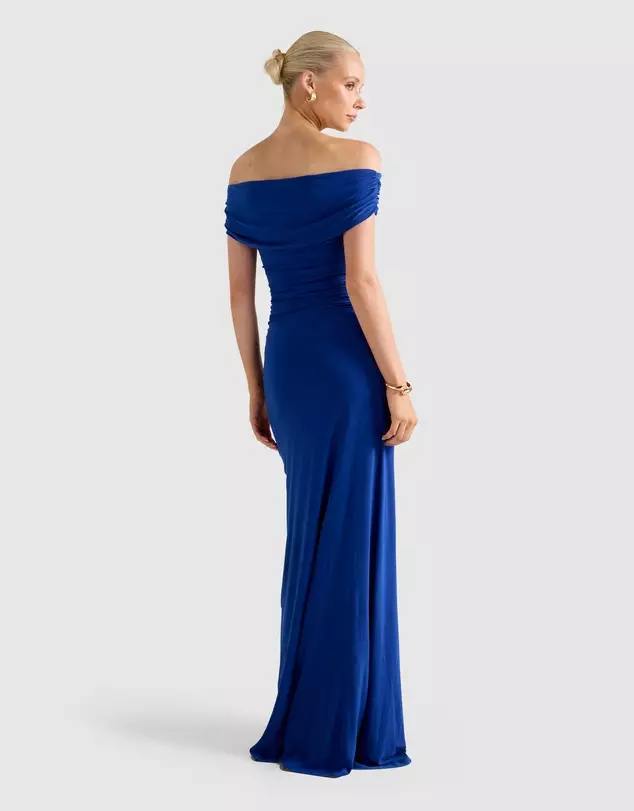Romy Off Shoulder Jersey Maxi Dress