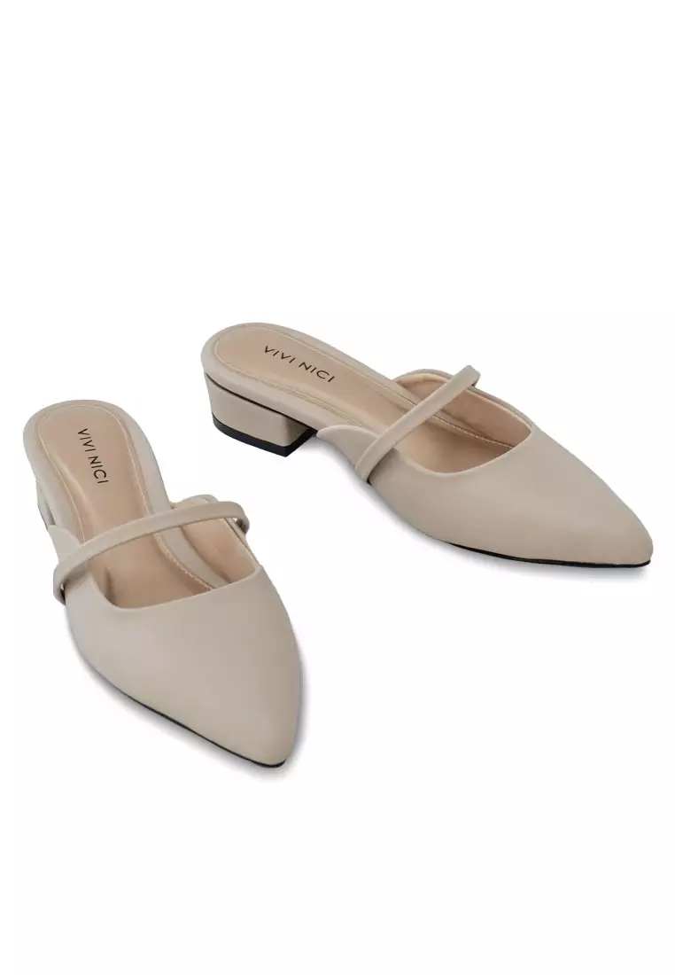 VIVI NICI - Lillie Sandal Mules Hak 3 Cm Sweet Corn