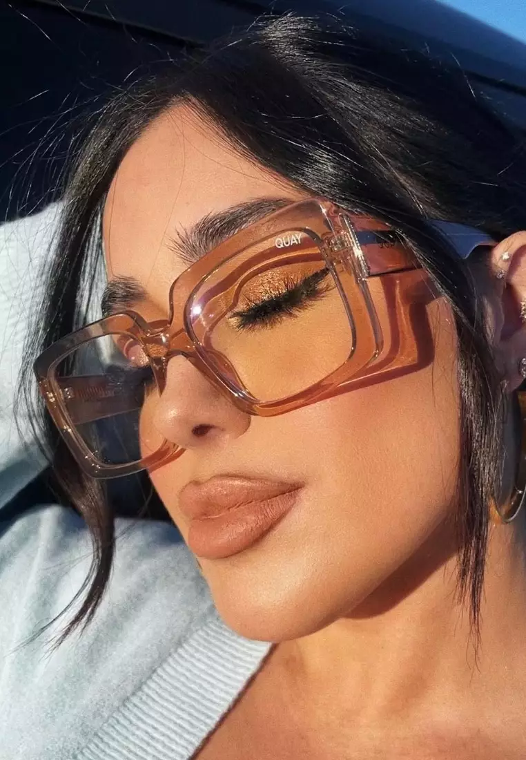 Total Vibe Blue Light Glasses - Tan/Clear