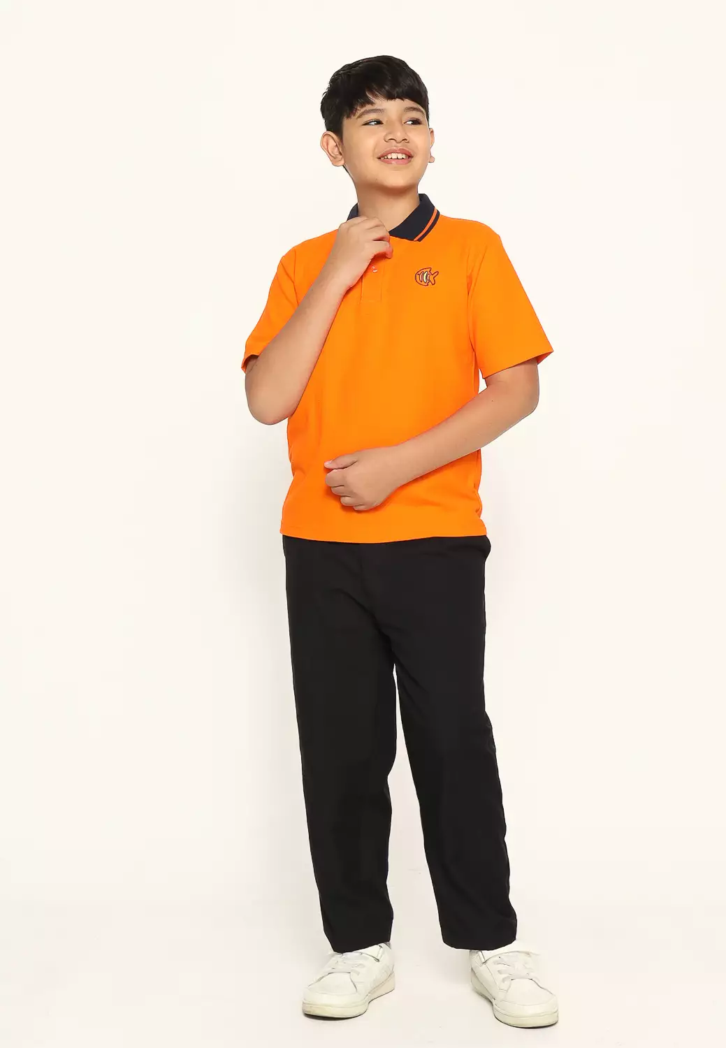 Kaos Polo Anak Laki Orange - ACTIVE