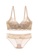 ZITIQUE yellow Women's Japanese Style Floral Embroidered 3/4 Cup Lace Lingerie Set (Bra and Underwear) - Yellow 6107DUS61E572DGS_1