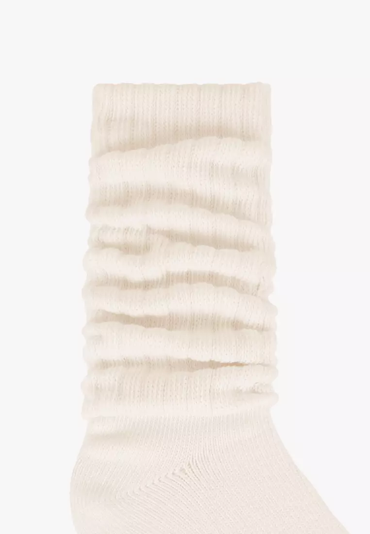 Scrunch Sock - White