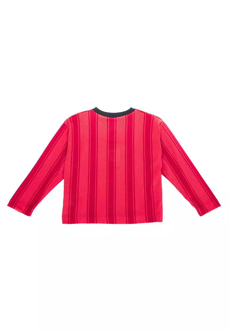 Long-Sleeve Mesh Jersey
