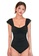 Sunnydaysweety black Pure Color Girl Conservative One-Piece Swimsuit A21071413BK E5B2CUS5CB4458GS_1