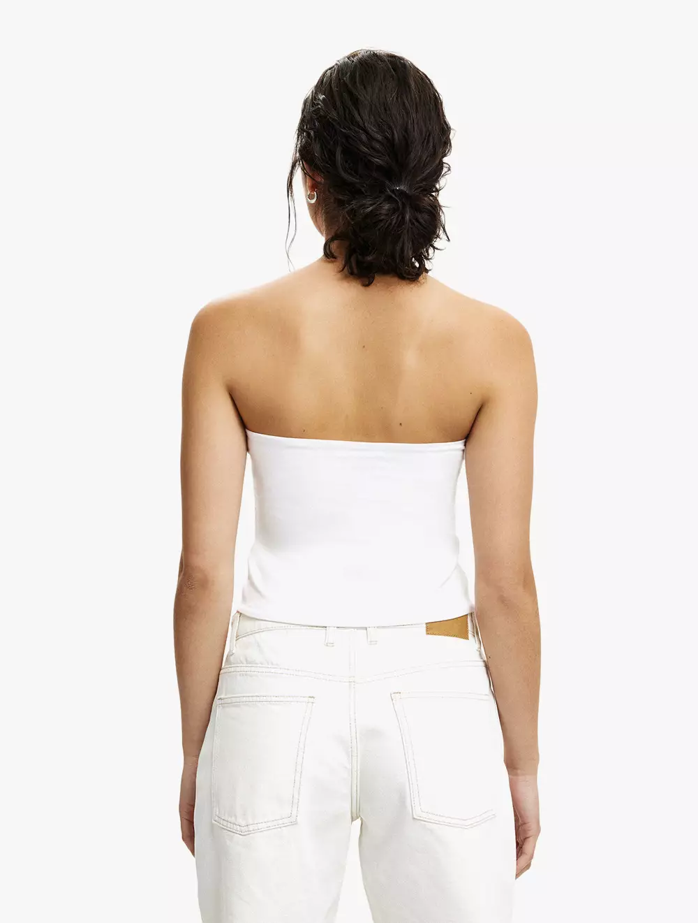 Cotton On -  Pakaian Luxury  - All Day Tube Top - White