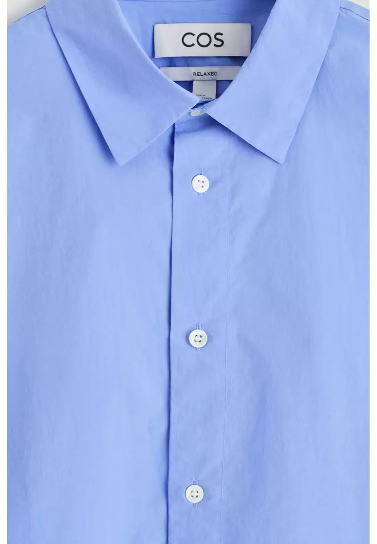 RELAXED PIMA COTTON-POPLIN SHIRT