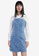 URBAN REVIVO blue Denim Mini Dress B1F13AAAB13B4AGS_1