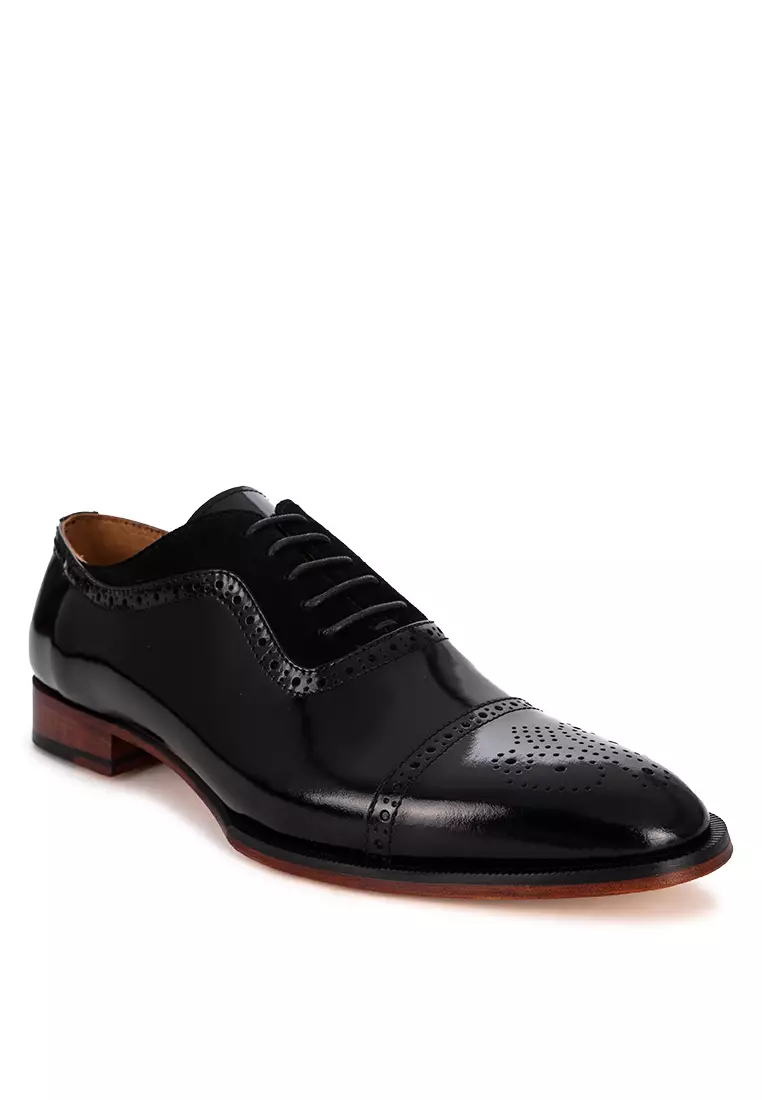 Discount on Bristol Shoes  shoes - SKU: Bowman Black Captoe Oxford